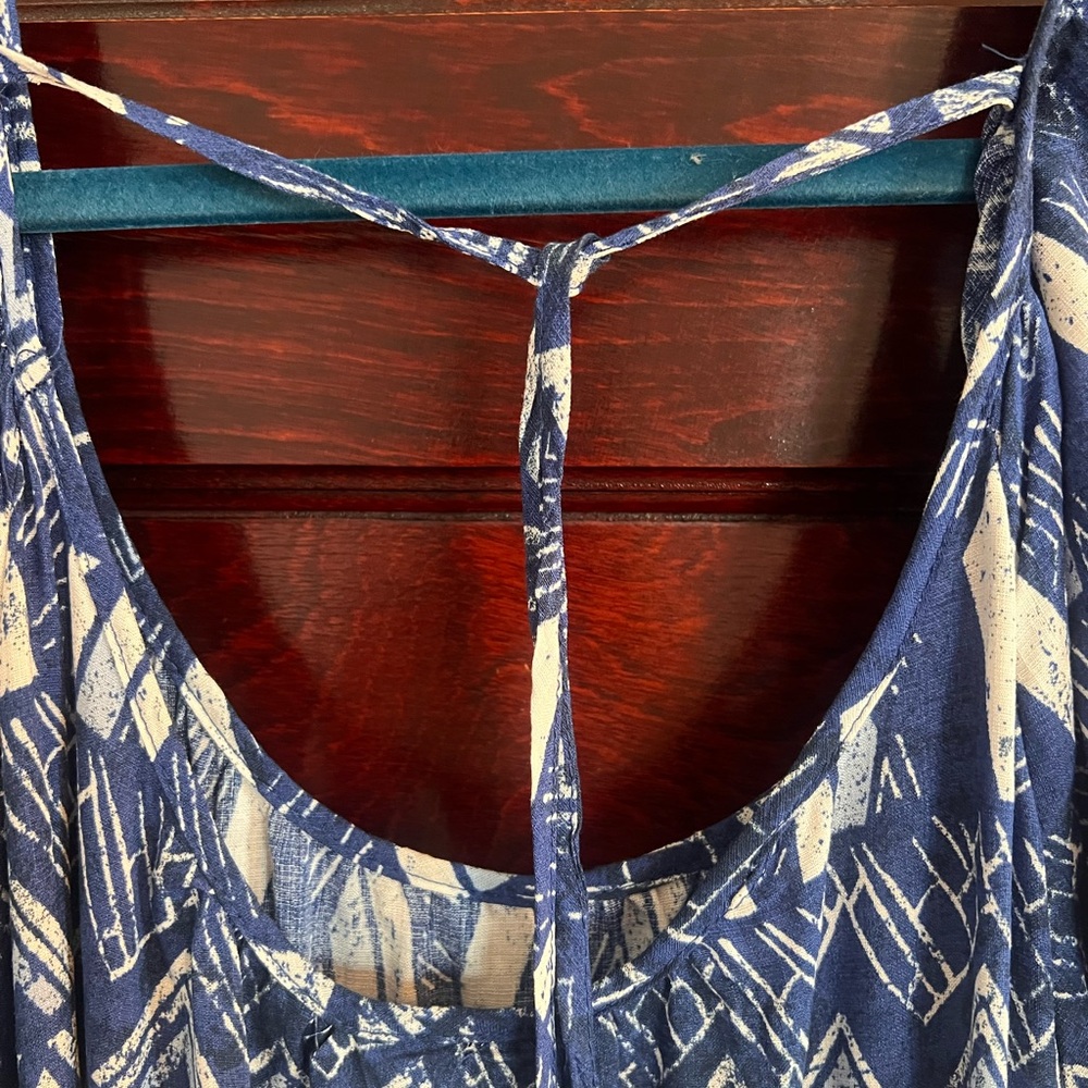 Knox Rose Women’s Maxi Dress Blue White size Large - Picture 11 of 11